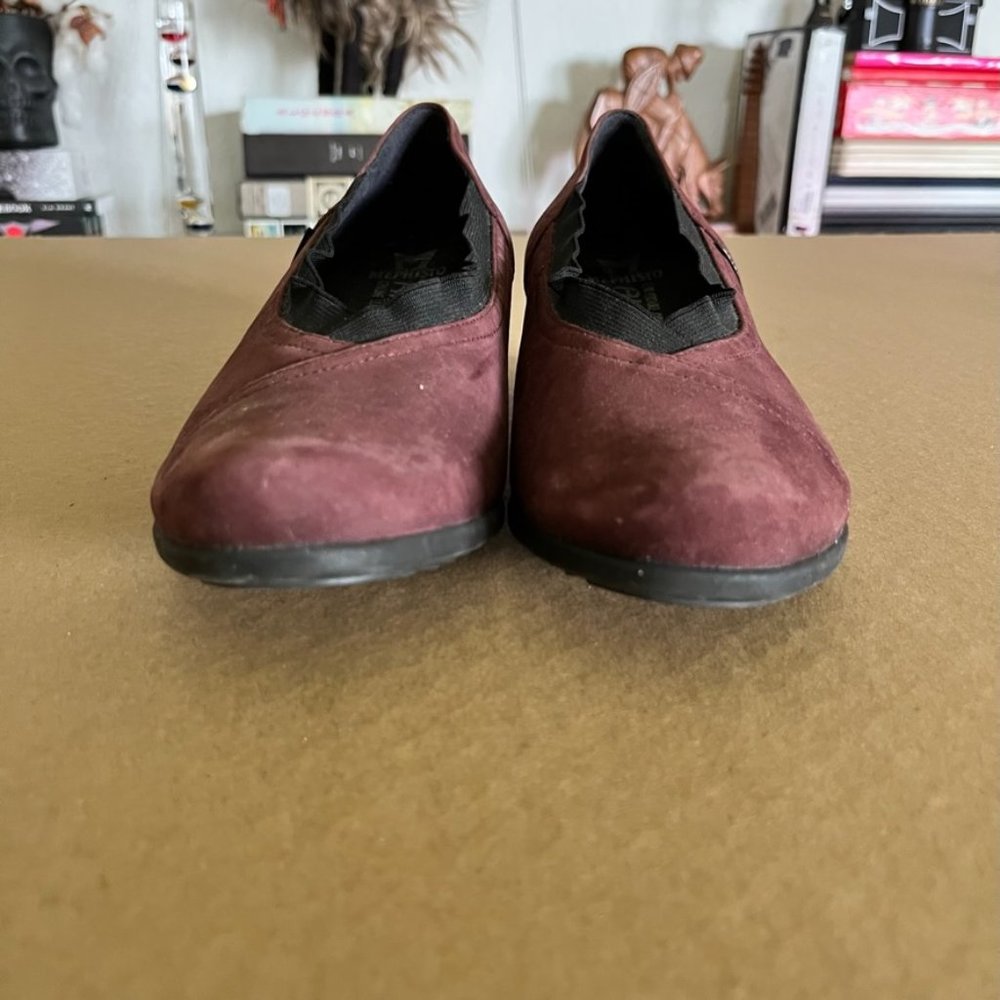 Mephisto Air Jet Wedge Suede Nubuck Dress Heels - Picture 4 of 11